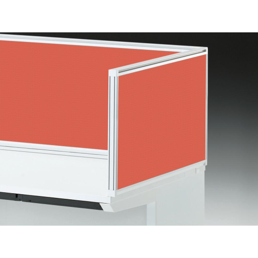 CZRデスク 机上サイドパネル D700用 机上450 布地C CZR-084XDC-9D4 ［W9×パーシモオレンジ］