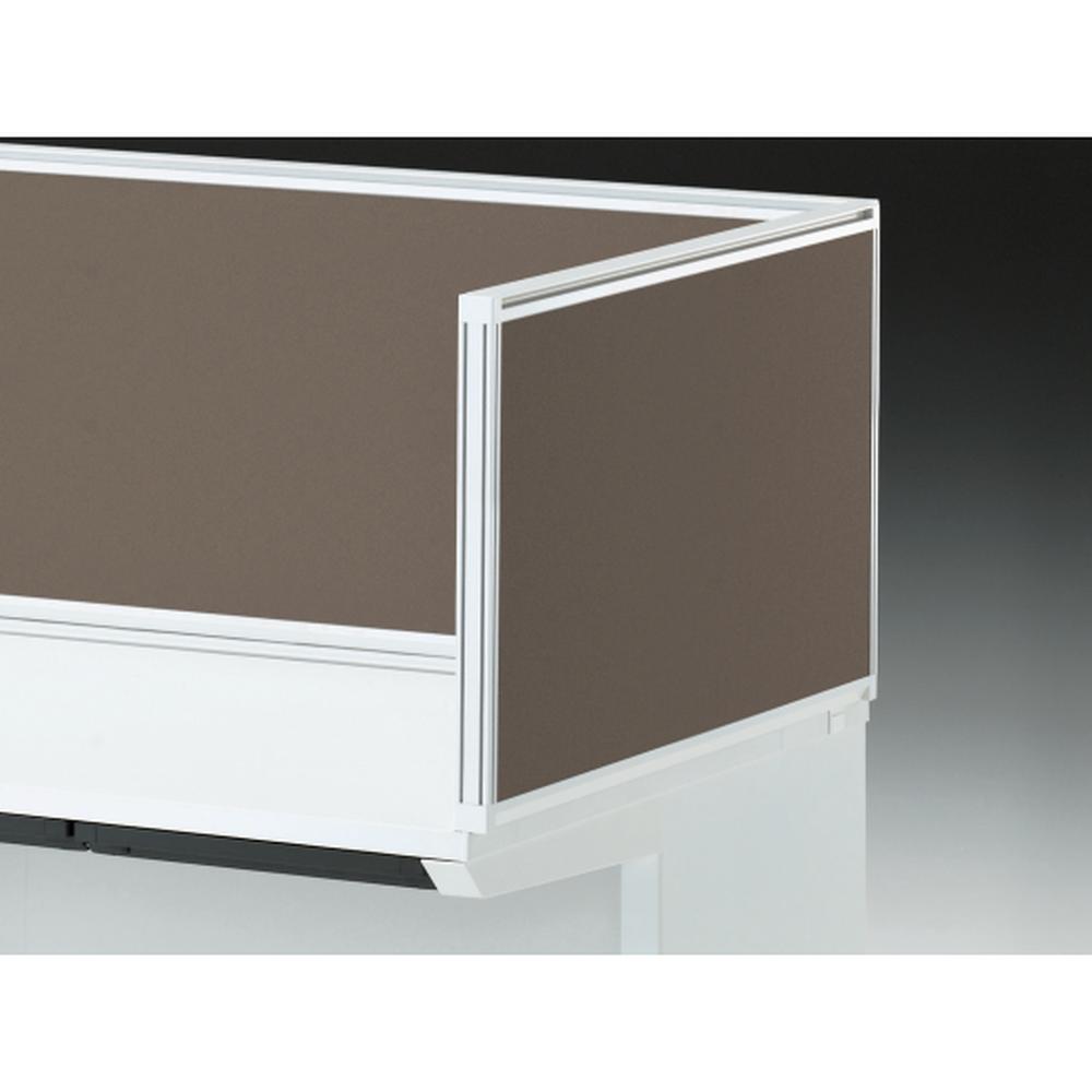 CZRデスク 机上サイドパネル D800用 机上450 布地FR CZR-084XDR-9K3 ［W9×シュガーブラウン］