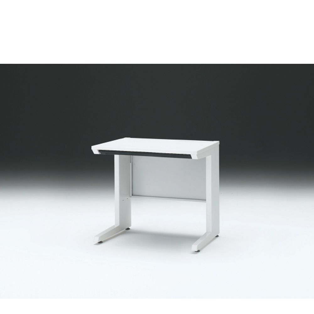 CZRデスク 平机 CZR-086HAC-9W9 浅型センター引出し付 L脚 W800× D600 [ 本体: ホワイトW・天板: W9 / ホワイトW]