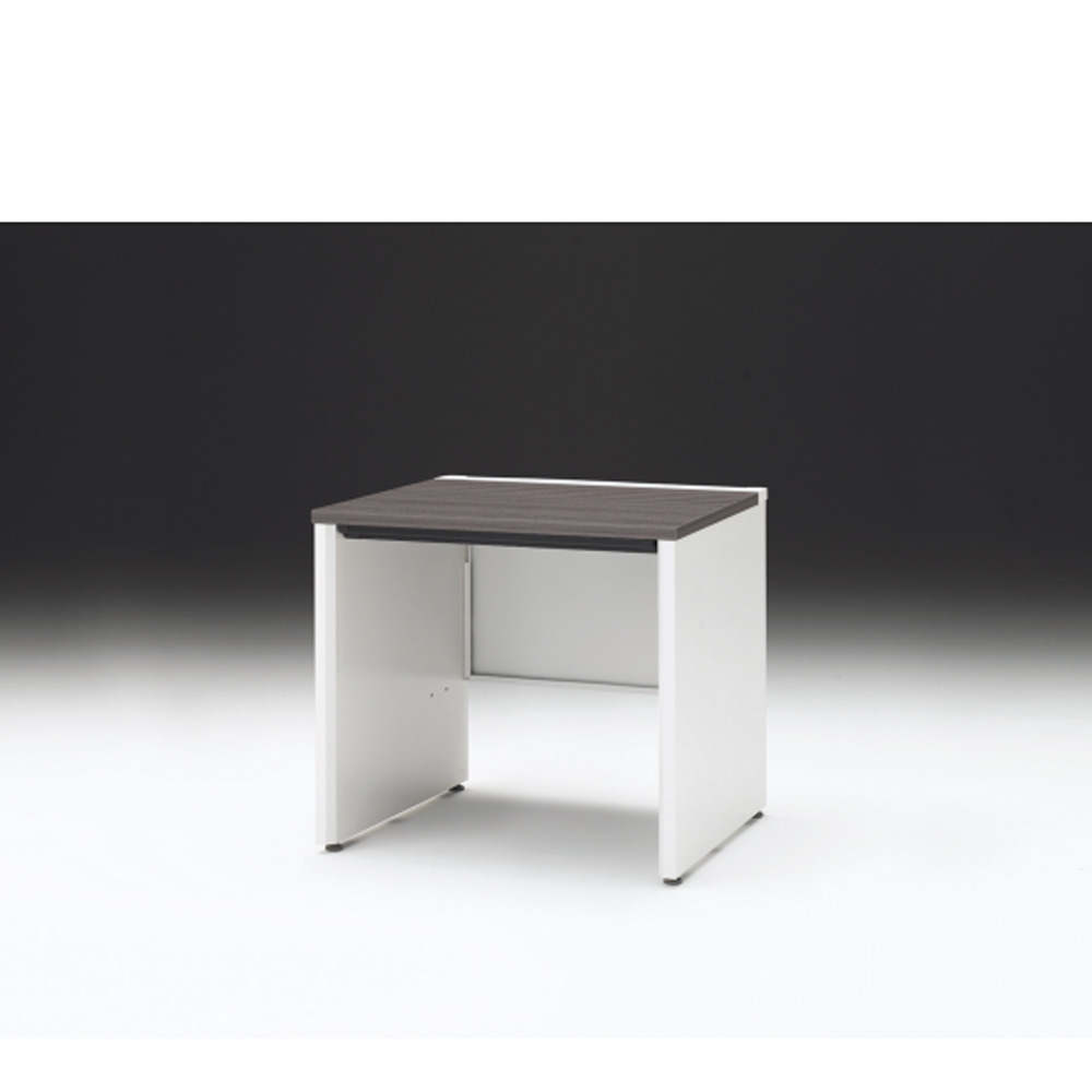 CZRデスク 平机 CZR-087HAPC-981 浅型センター引出し付 パネル脚 W800× D700 [ 本体: ホワイトW・天板: 81 / アッシュドオークD]