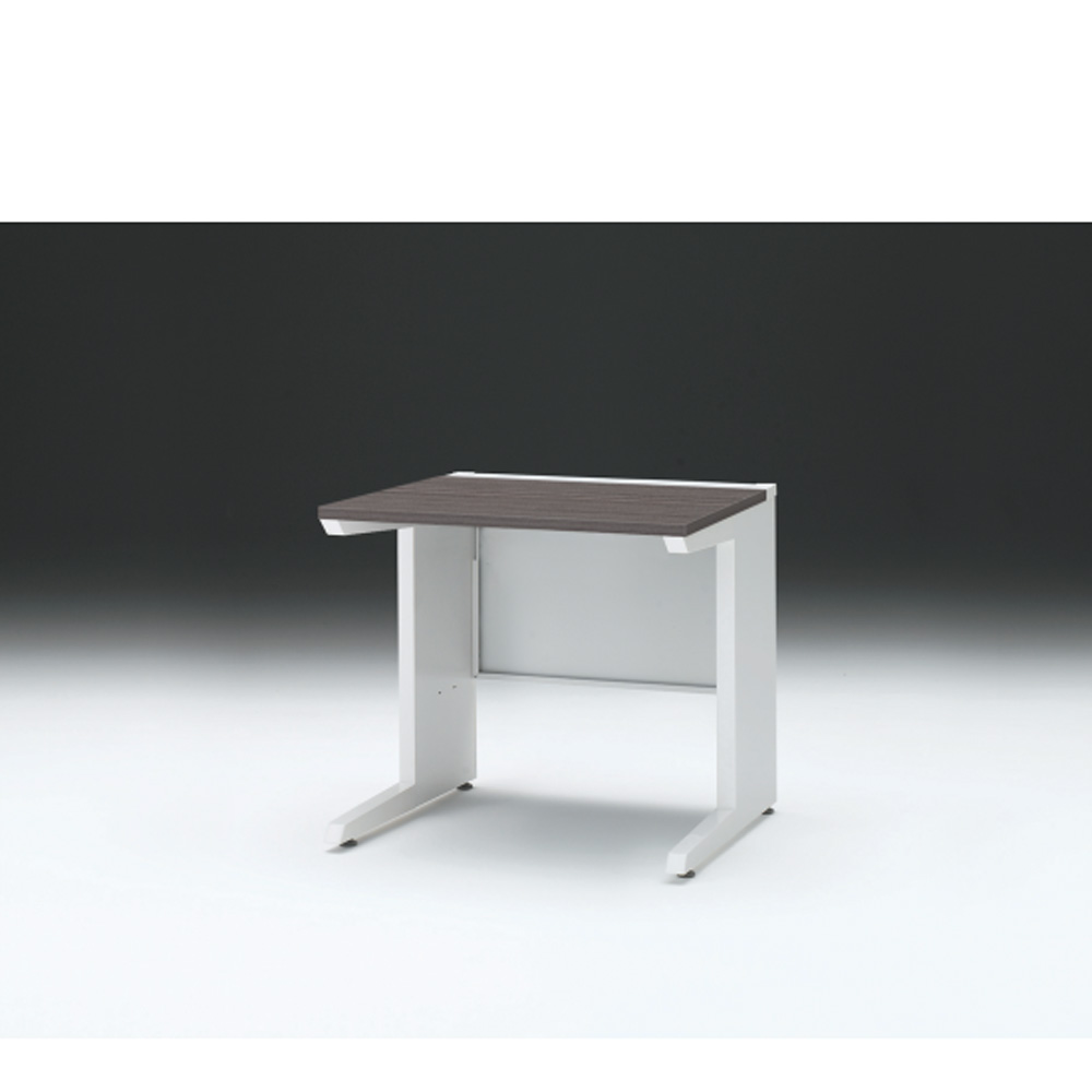 CZRデスク 平机 CZR-087JAC-981 センター引出しなし L脚 W800× D700 [ 本体: ホワイトW・天板: 81 / アッシュドオークD]