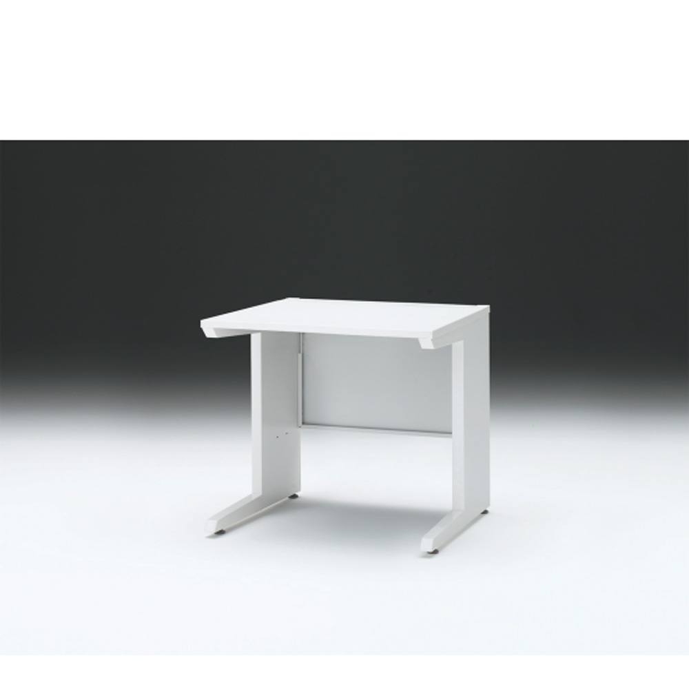 CZRデスク 平机 CZR-087JAC-9W9 センター引出しなし L脚 W800× D700 [ 本体: ホワイトW・天板: W9 / ホワイトW]