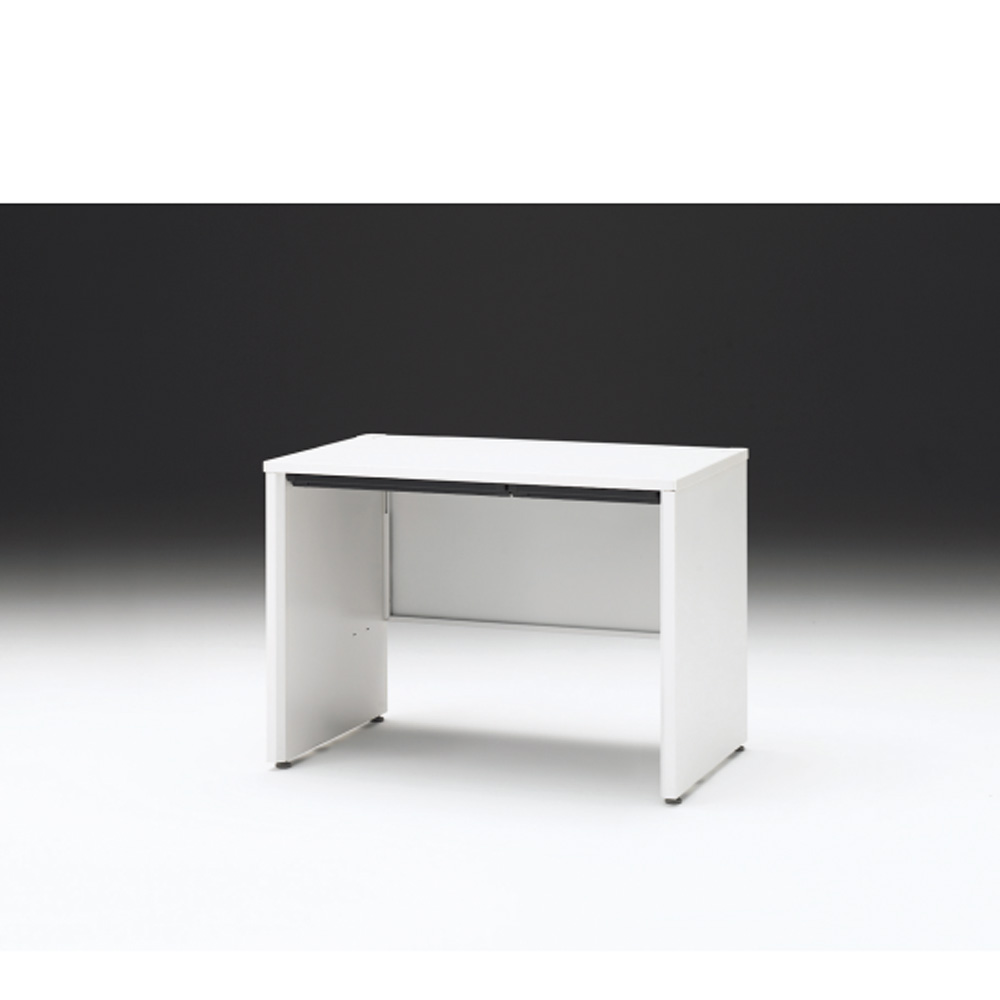 CZRデスク 平机 CZR-106HAPC-9W9 浅型センター引出し付 パネル脚 W1000× D600 [ 本体: ホワイトW・天板: W9 / ホワイトW]