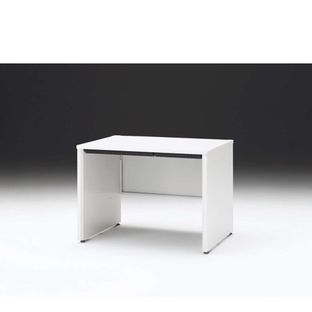 CZRデスク 平机 CZR-107HAPC-9W9 浅型センター引出し付 パネル脚 W1000× D700 [ 本体: ホワイトW・天板: W9 / ホワイトW]