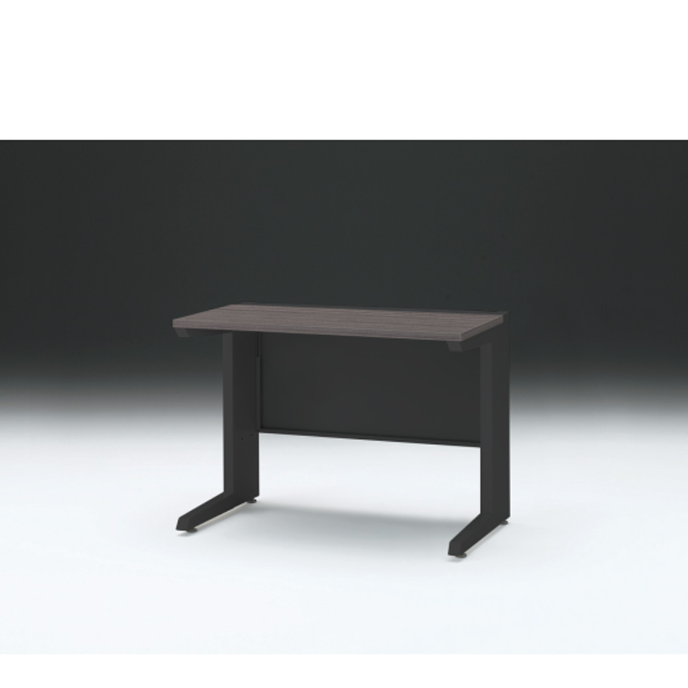 CZRデスク 平机 CZR-106JAC-181 センター引出しなし L脚 W1000× D600 [ 本体: ブラックT・天板: 81 / アッシュドオークD]