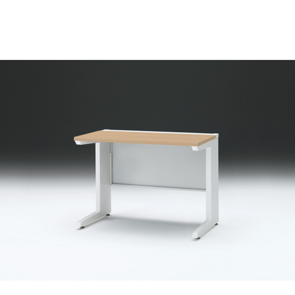 CZRデスク 平机 CZR-106JAC-992 センター引出しなし L脚 W1000× D600 [ 本体: ホワイトW・天板: 92 / ホワイトオークM]