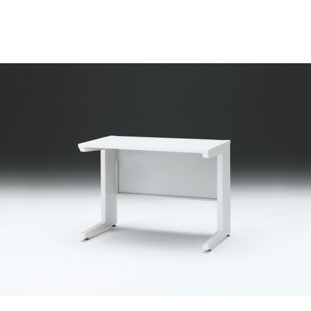 CZRデスク 平机 CZR-106JAC-9W9 センター引出しなし L脚 W1000× D600 [ 本体: ホワイトW・天板: W9 / ホワイトW]
