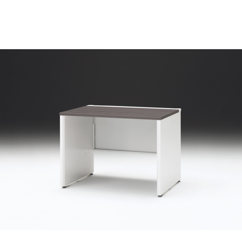 CZRデスク 平机 CZR-107JAPC-981 センター引出しなし パネル脚 W1000× D700 [ 本体: ホワイトW・天板: 81 / アッシュドオークD]