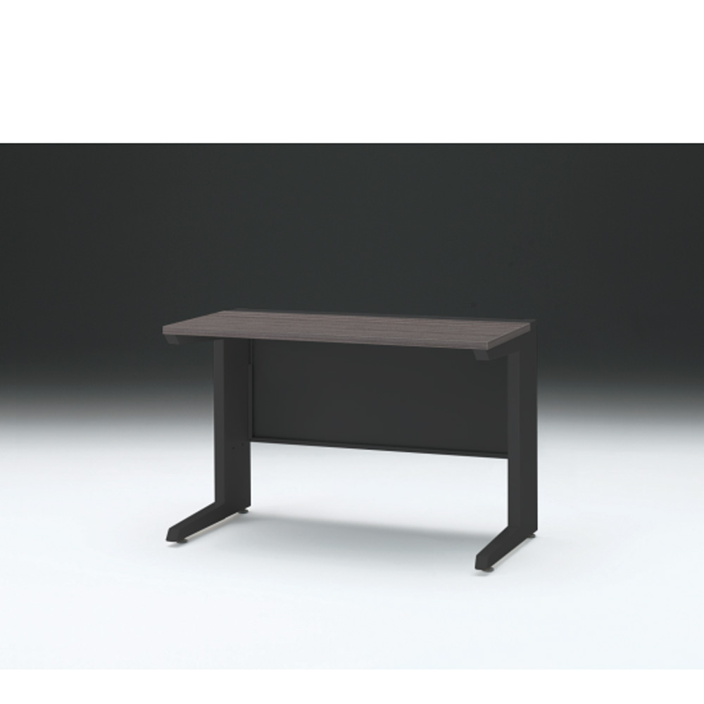 CZRデスク 平机 CZR-116JAC-181 センター引出しなし L脚 W1100× D600 [ 本体: ブラックT・天板: 81 / アッシュドオークD]
