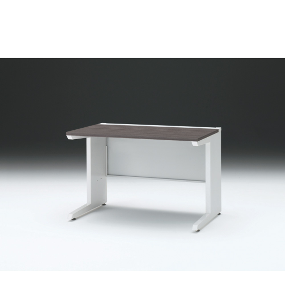 CZRデスク 平机 CZR-117JAC-981 センター引出しなし L脚 W1100× D700 [ 本体: ホワイトW・天板: 81 / アッシュドオークD]