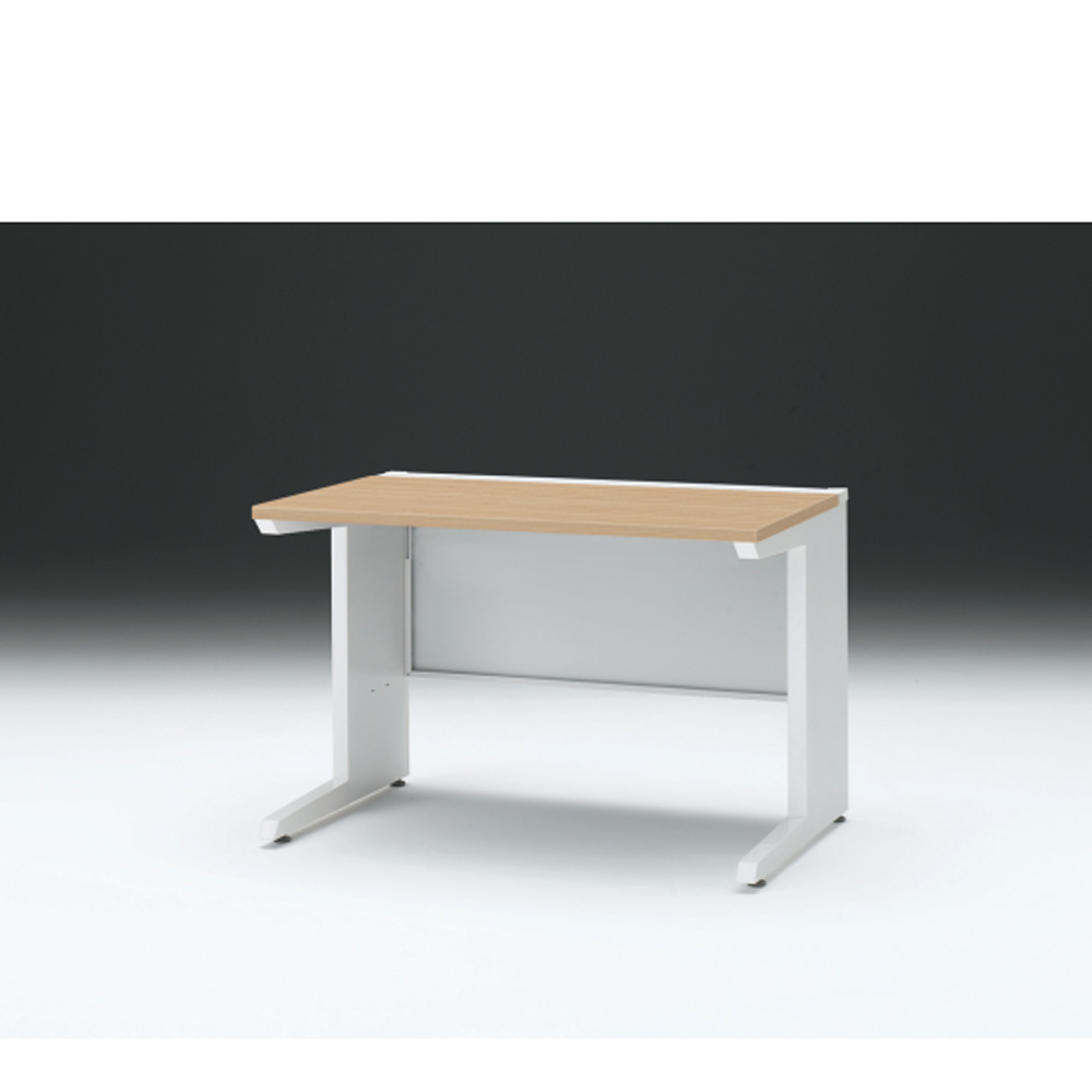 CZRデスク 平机 CZR-117JAC-992 センター引出しなし L脚 W1100× D700 [ 本体: ホワイトW・天板: 92 / ホワイトオークM]