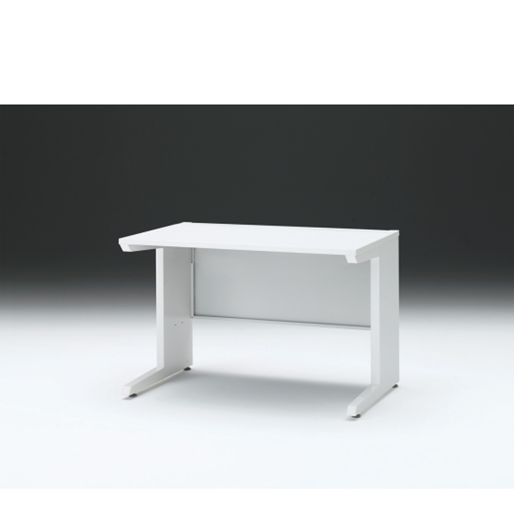 CZRデスク 平机 CZR-117JAC-9W9 センター引出しなし L脚 W1100× D700 [ 本体: ホワイトW・天板: W9 / ホワイトW]