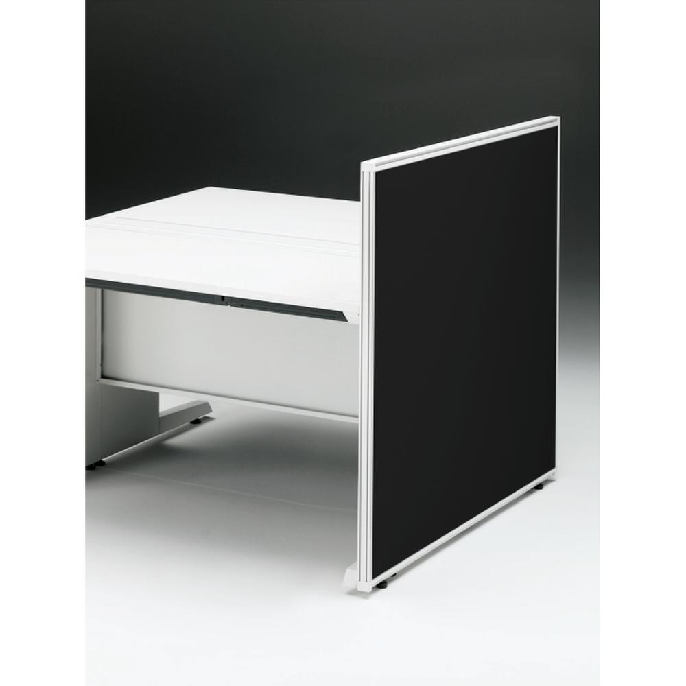 CZRデスク エンドロングパネル 両面 D1200用 机上320 布地FR CZR-120XHR9W2W9 ［W9×W9×オフブラック］