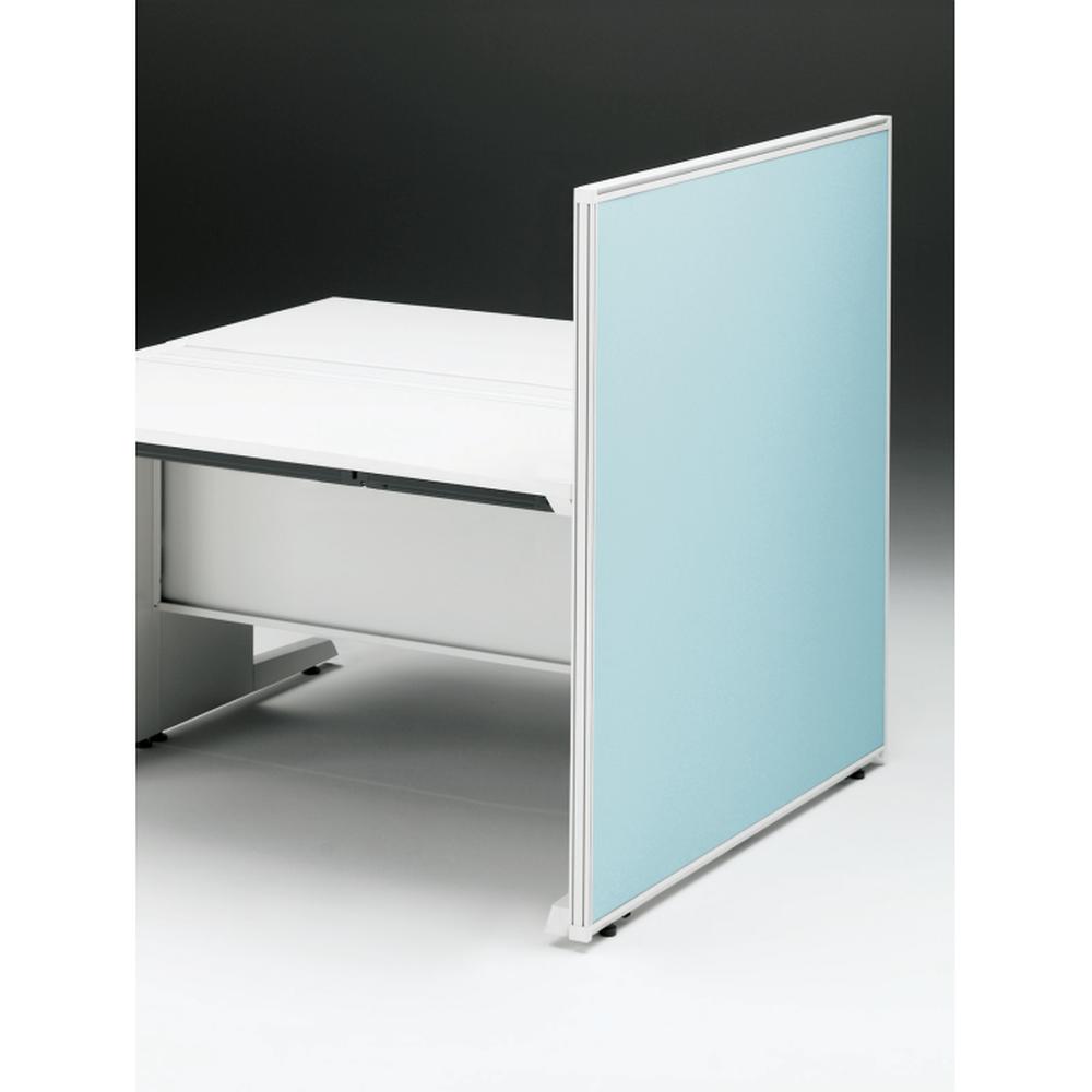 CZRデスク エンドロングパネル 両面 D1200用 机上450 布地FR CZR-121XHR9S4W9 ［W9×W9×ターコイズブルー］