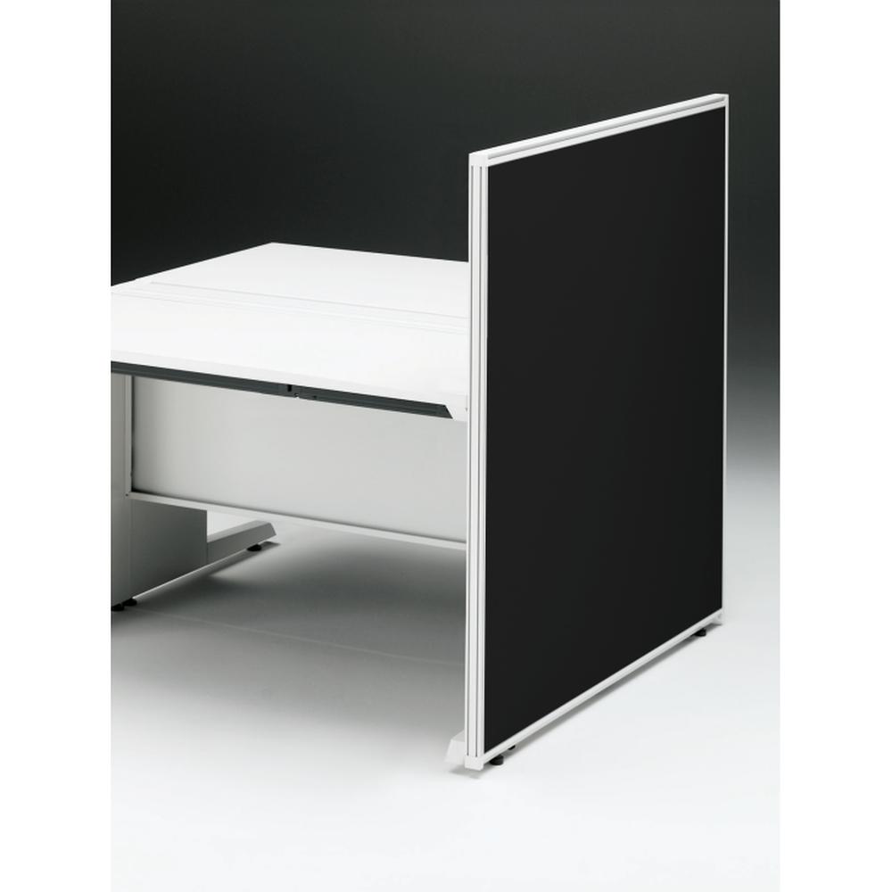 CZRデスク エンドロングパネル 両面 D1200用 机上450 布地FR CZR-121XHR9W2W9 ［W9×W9×オフブラック］