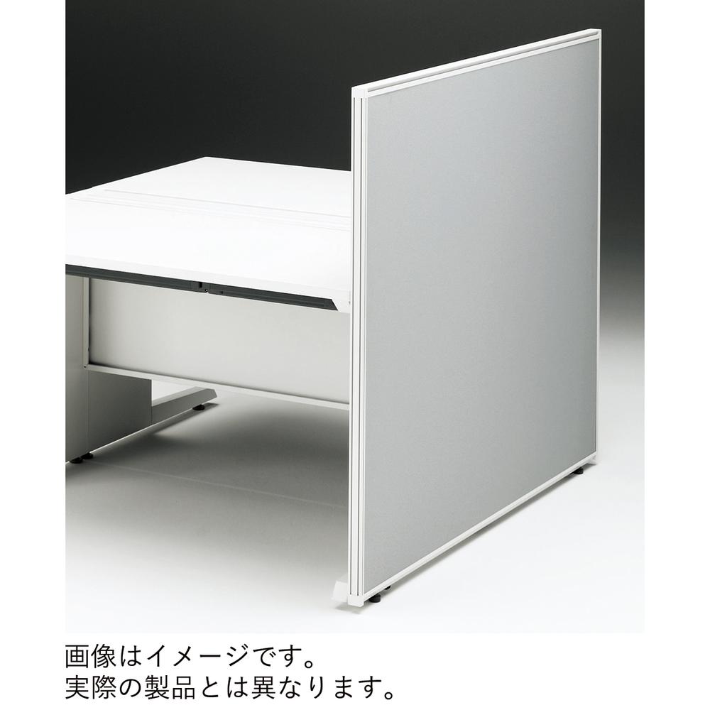 CZRデスク エンドロングパネル 両面 D1200用 机上450 不織布FY CZR-121XHY9C7W9 ［W9×W9×ホワイトグレー］