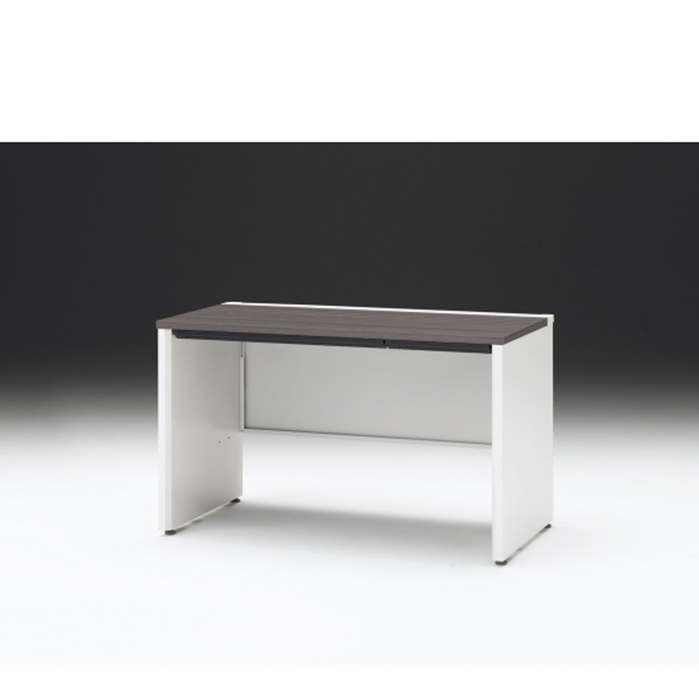 CZRデスク 平机 CZR-126HAPC-981 浅型センター引出し付 パネル脚 W1200× D600 [ 本体: ホワイトW・天板: 81 / アッシュドオークD]