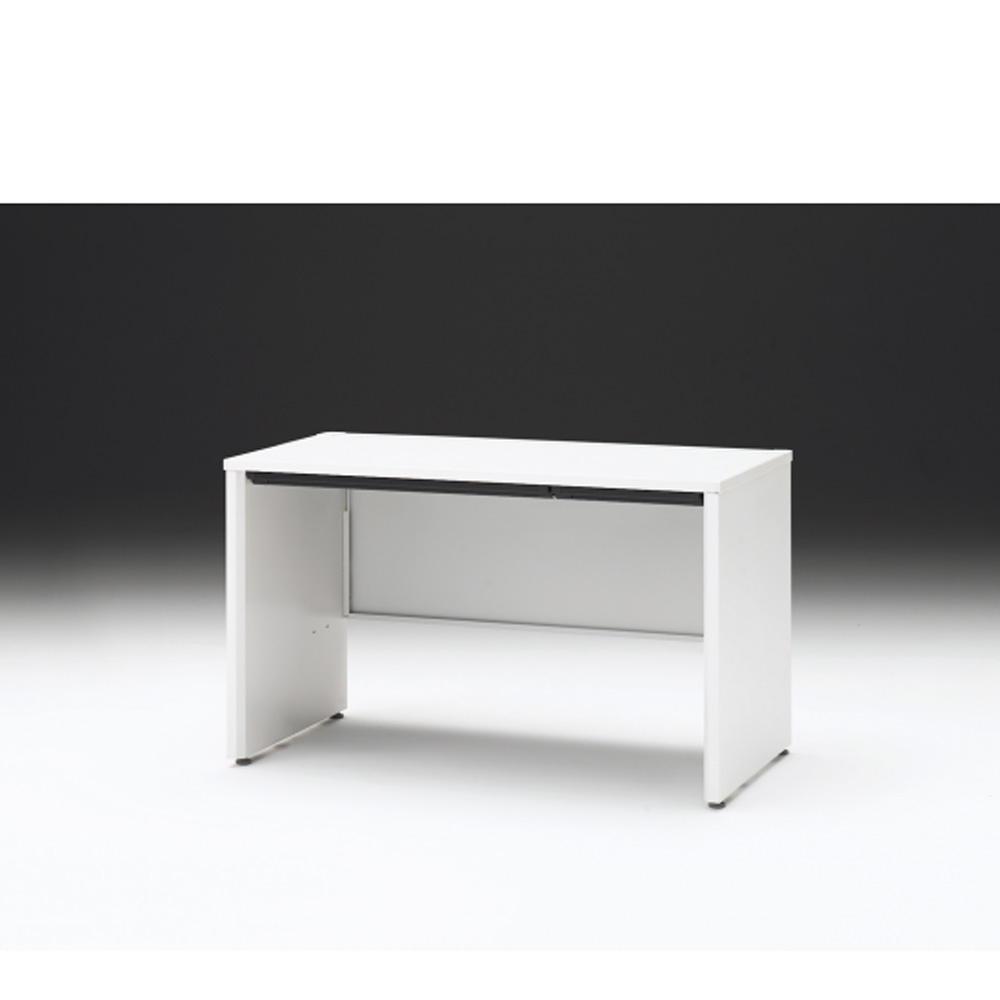 CZRデスク 平机 CZR-126HAPC-9W9 浅型センター引出し付 パネル脚 W1200× D600 [ 本体: ホワイトW・天板: W9 / ホワイトW]