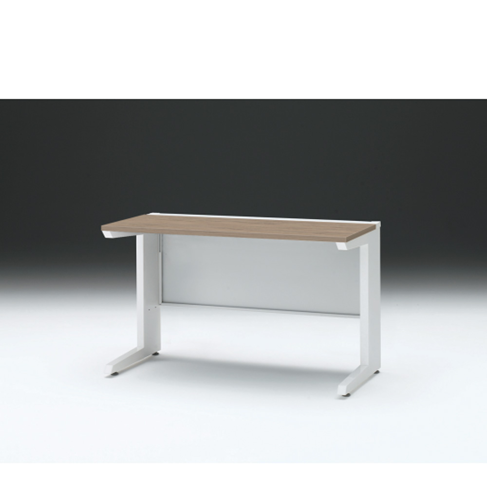 CZRデスク 平机 CZR-126JAC-971 センター引出しなし L脚 W1200× D600 [ 本体: ホワイトW・天板: 71 / アッシュドオークM]