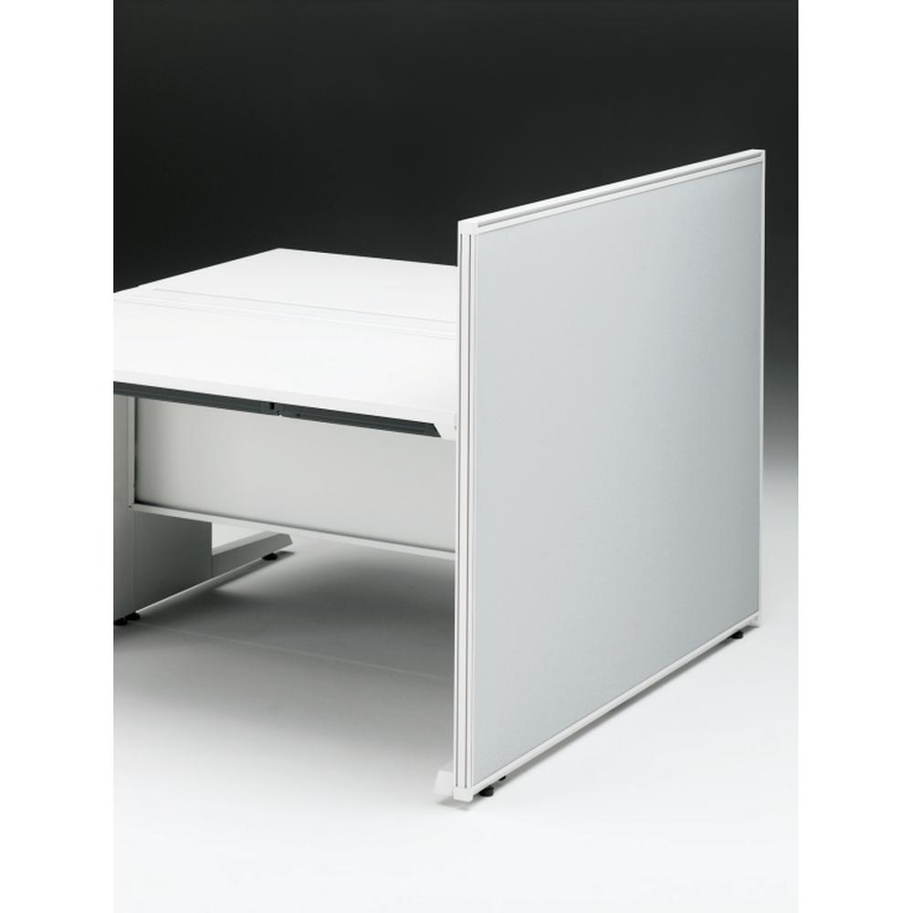 CZRデスク エンドロングパネル 両面 D1400用 机上320 布地FR CZR-140XHR9C6W9 ［W9×W9×ライトグレー］