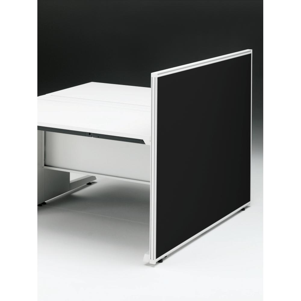 CZRデスク エンドロングパネル 両面 D1400用 机上320 布地FR CZR-140XHR9W2W9 ［W9×W9×オフブラック］