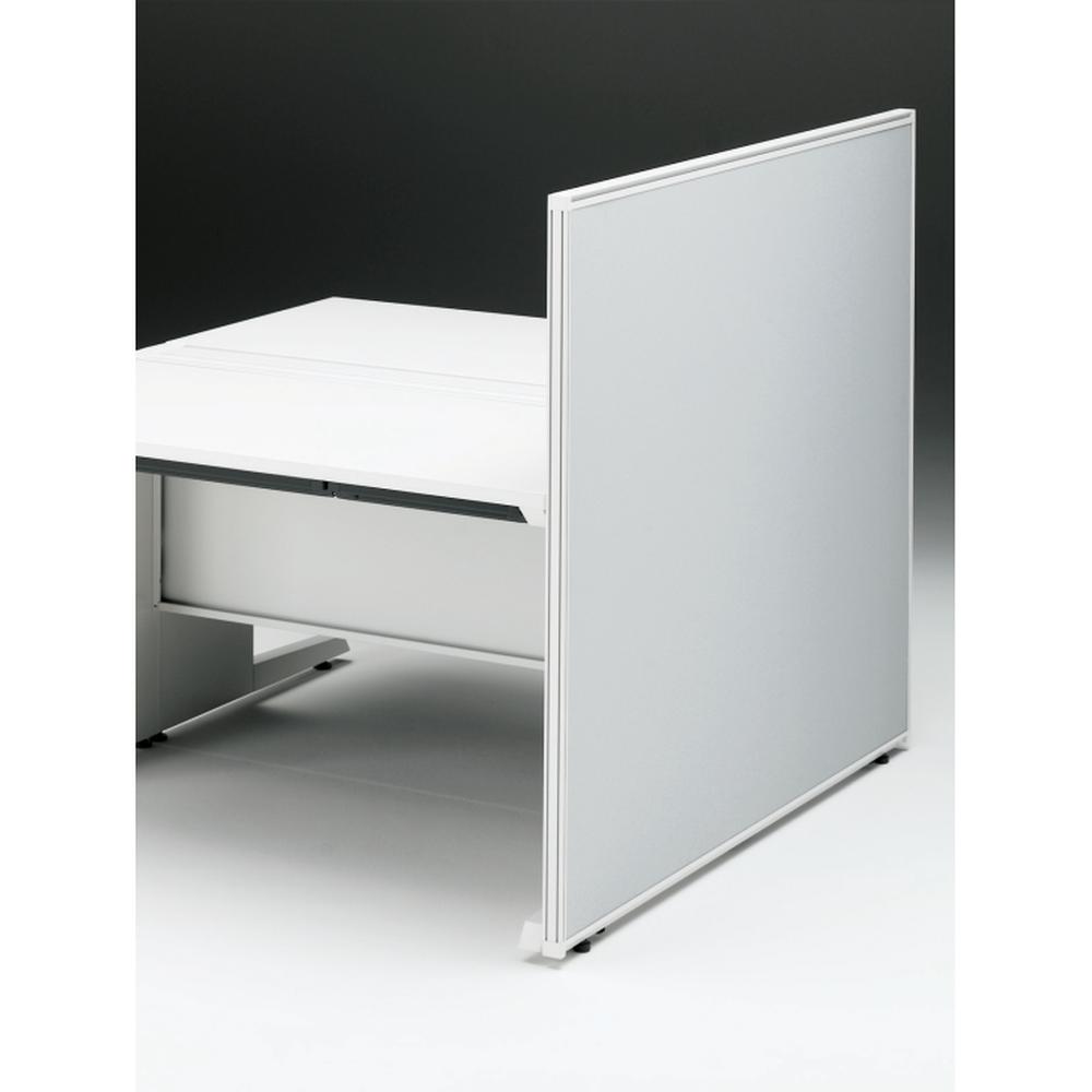 CZRデスク エンドロングパネル 両面 D1400用 机上450 布地FR CZR-141XHR9C6W9 ［W9×W9×ライトグレー］