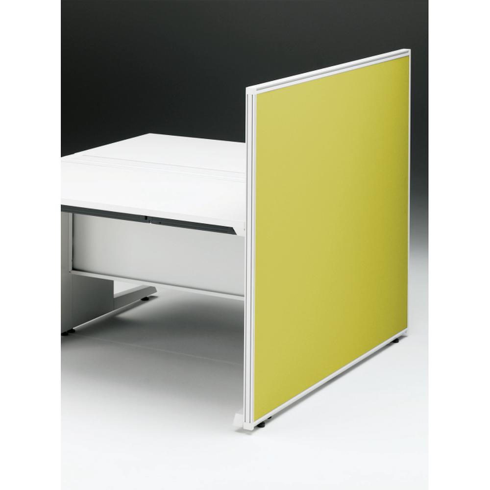 CZRデスク エンドロングパネル 両面 D1400用 机上450 布地FR CZR-141XHR9L9W9 ［W9×W9×セージグリーン］