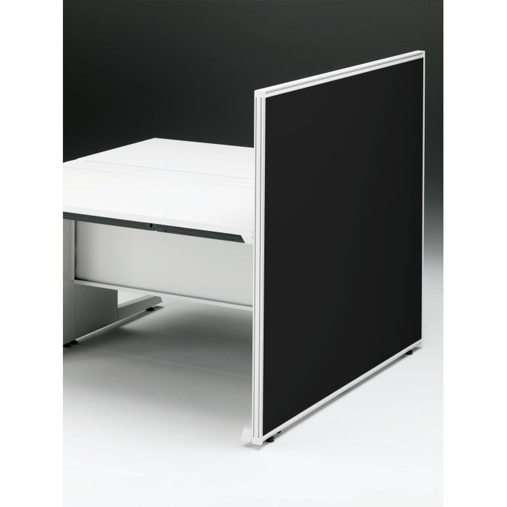 CZRデスク エンドロングパネル 両面 D1400用 机上450 布地FR CZR-141XHR9W2W9 ［W9×W9×オフブラック］