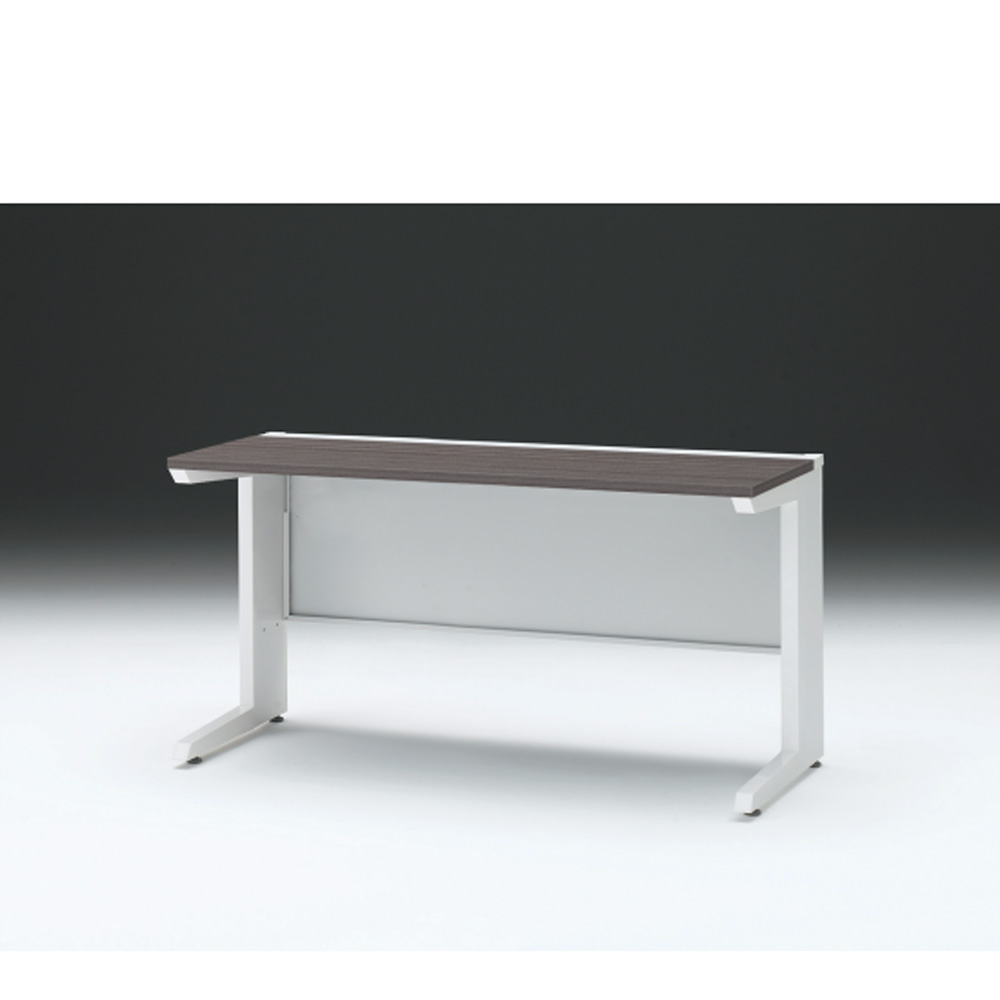 CZRデスク 平机 CZR-146JAC-981 センター引出しなし L脚 W1400× D600 [ 本体: ホワイトW・天板: 81 / アッシュドオークD]