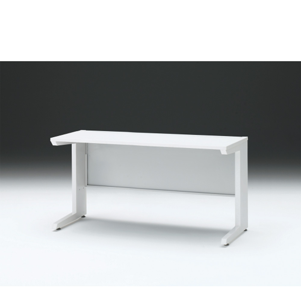 CZRデスク 平机 CZR-146JAC-9W9 センター引出しなし L脚 W1400× D600 [ 本体: ホワイトW・天板: W9 / ホワイトW]