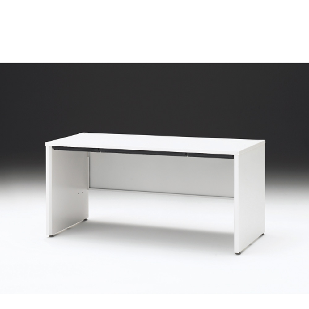 CZRデスク 平机 CZR-157HAPC-9W9 浅型センター引出し付 パネル脚 W1500× D700 [ 本体: ホワイトW・天板: W9 / ホワイトW]