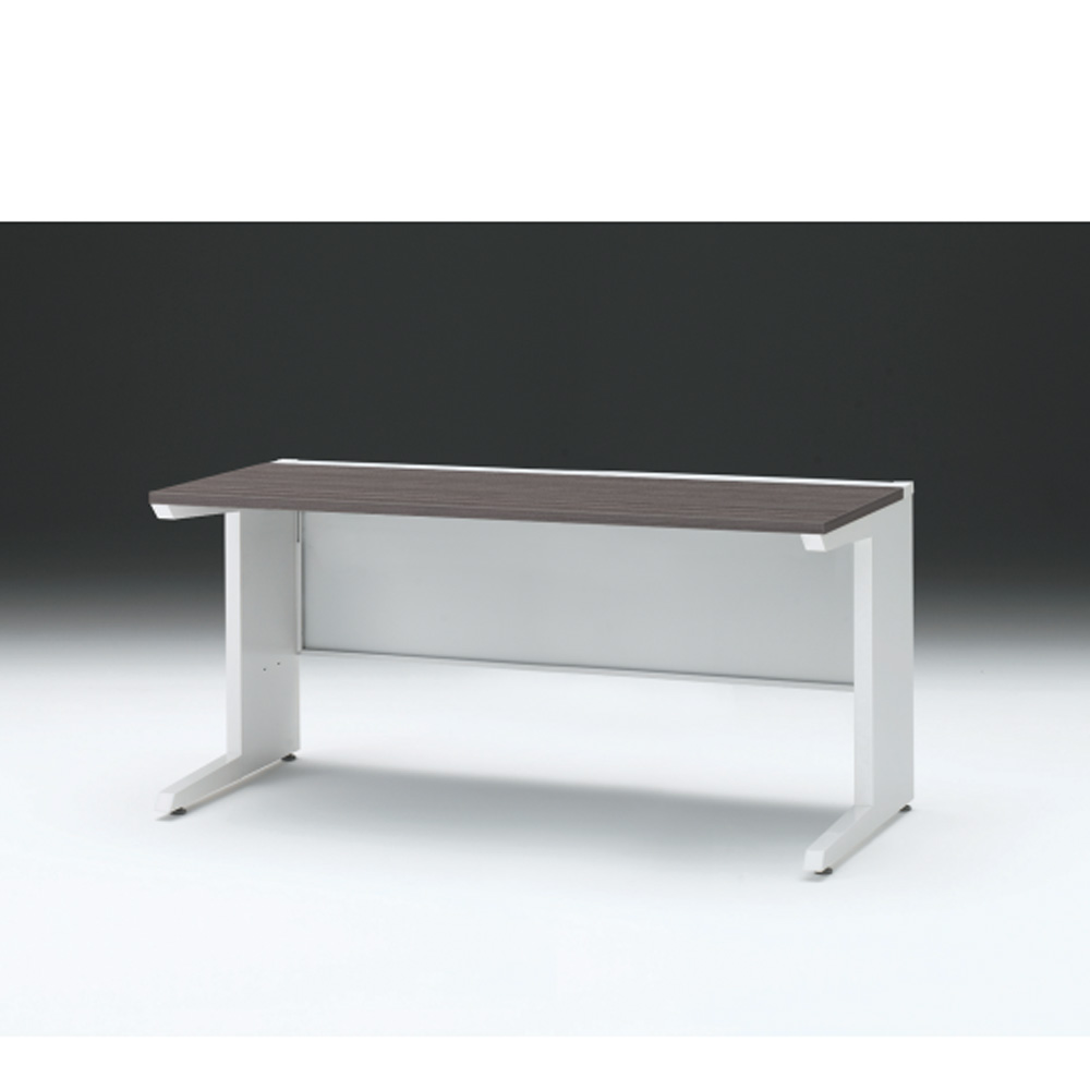 CZRデスク 平机 CZR-157JAC-981 センター引出しなし L脚 W1500× D700 [ 本体: ホワイトW・天板: 81 / アッシュドオークD]