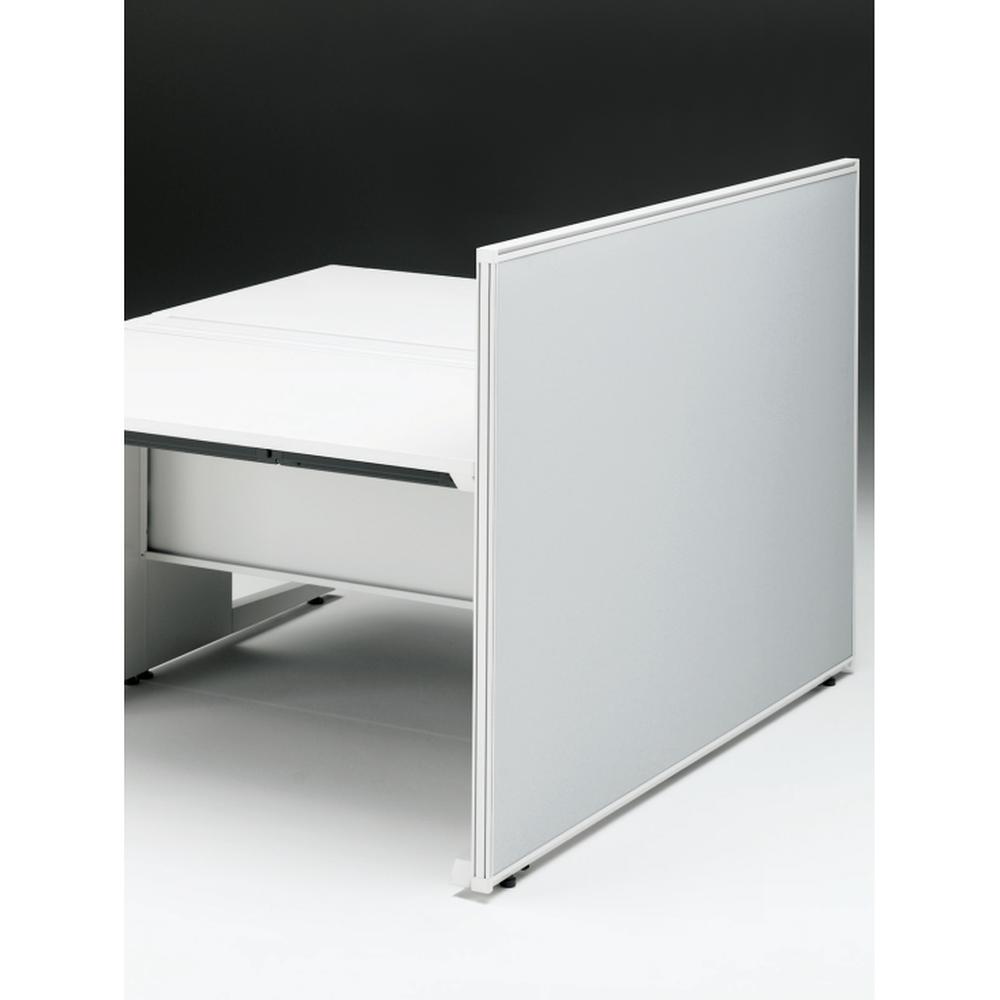 CZRデスク エンドロングパネル 両面 D1600用 机上320 布地FR CZR-160XHR9C6W9 ［W9×W9×ライトグレー］