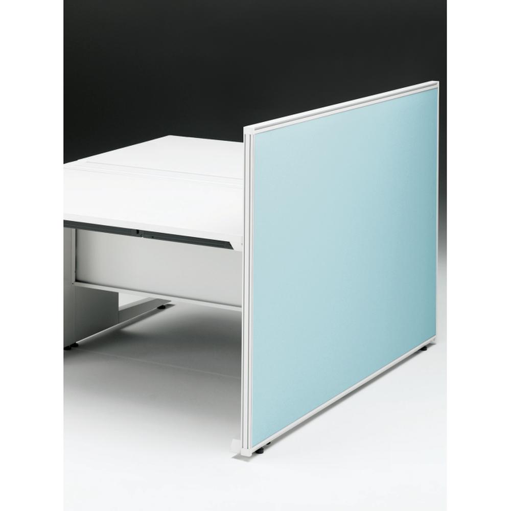 CZRデスク エンドロングパネル 両面 D1600用 机上320 布地FR CZR-160XHR9S4W9 ［W9×W9×ターコイズブルー］