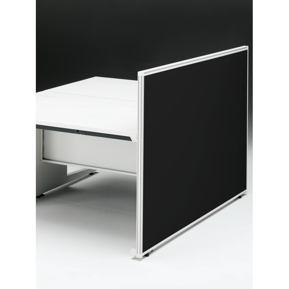 CZRデスク エンドロングパネル 両面 D1600用 机上320 布地FR CZR-160XHR9W2W9 ［W9×W9×オフブラック］