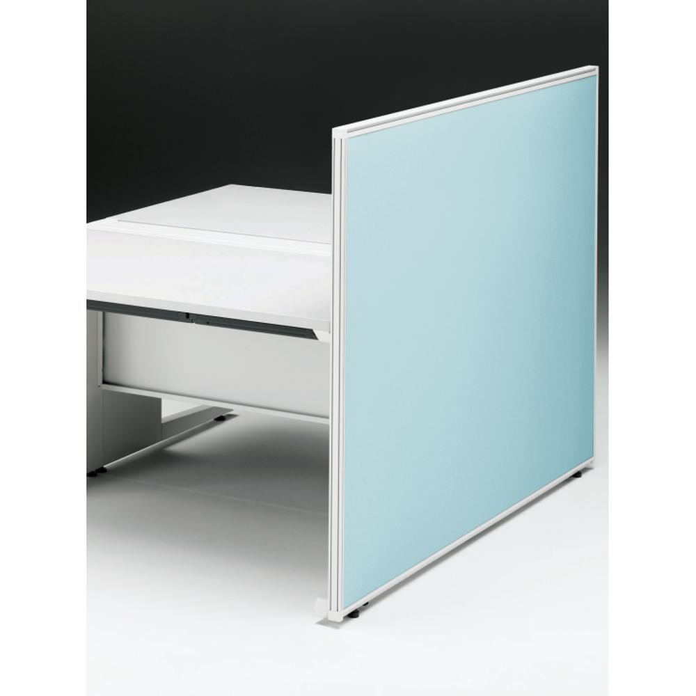 CZRデスク エンドロングパネル 両面 D1600用 机上450 布地FR CZR-161XHR9S4W9 ［W9×W9×ターコイズブルー］