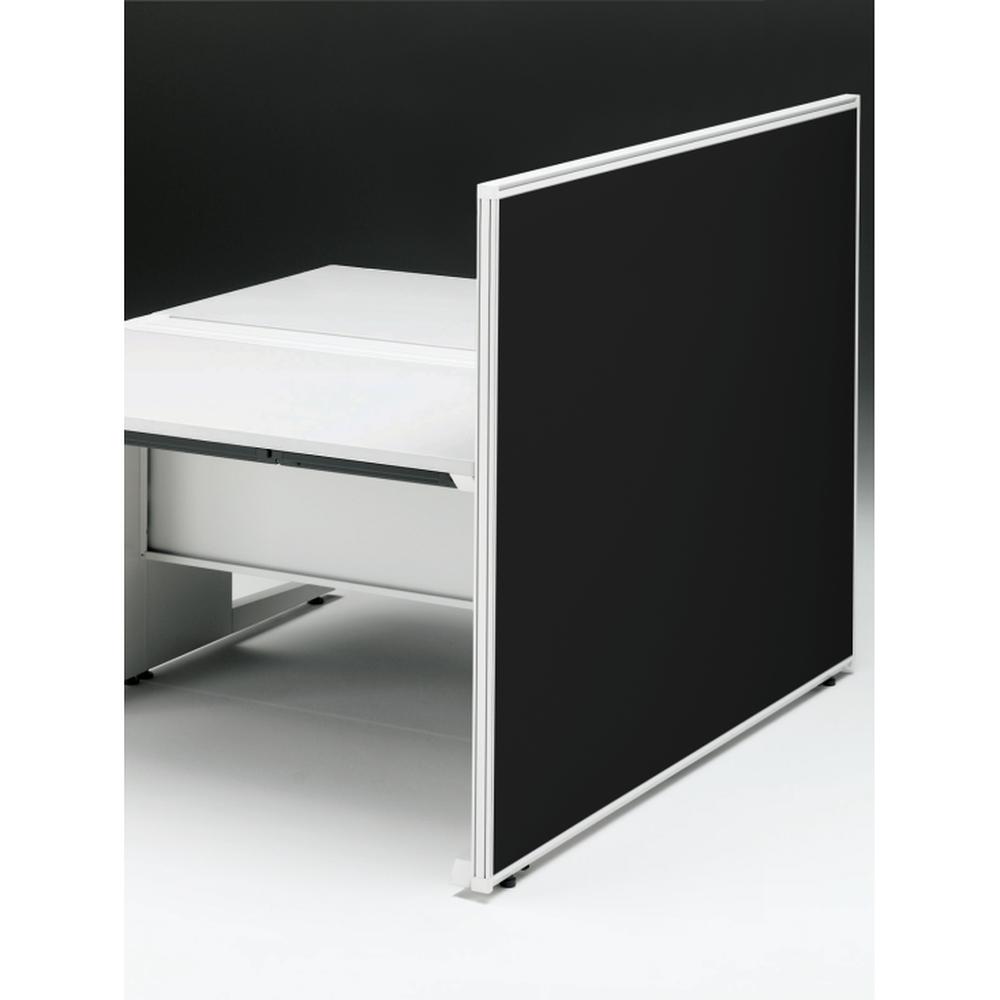 CZRデスク エンドロングパネル 両面 D1600用 机上450 布地FR CZR-161XHR9W2W9 ［W9×W9×オフブラック］