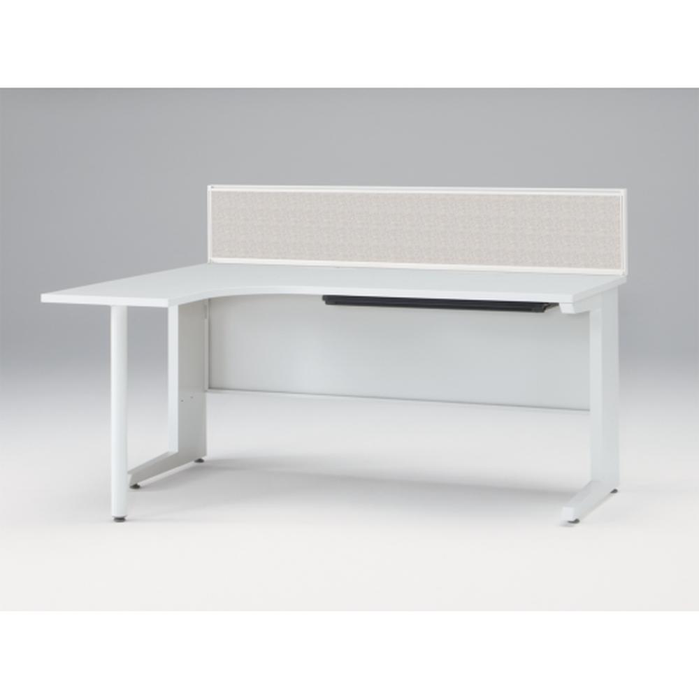 CZR Type S L型オペレーションデスク机上フロントパネル W1600用 机上320 不織布FY CZR-163KBY-9C7 ［W9×ホワイトグレー］