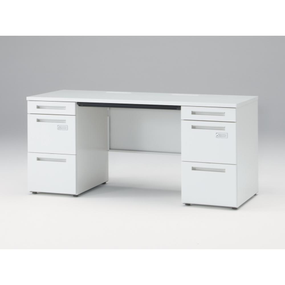 CZR TypeS 両袖デスク/ダイヤル錠/W1600×D600mm［W9/ホワイトW］