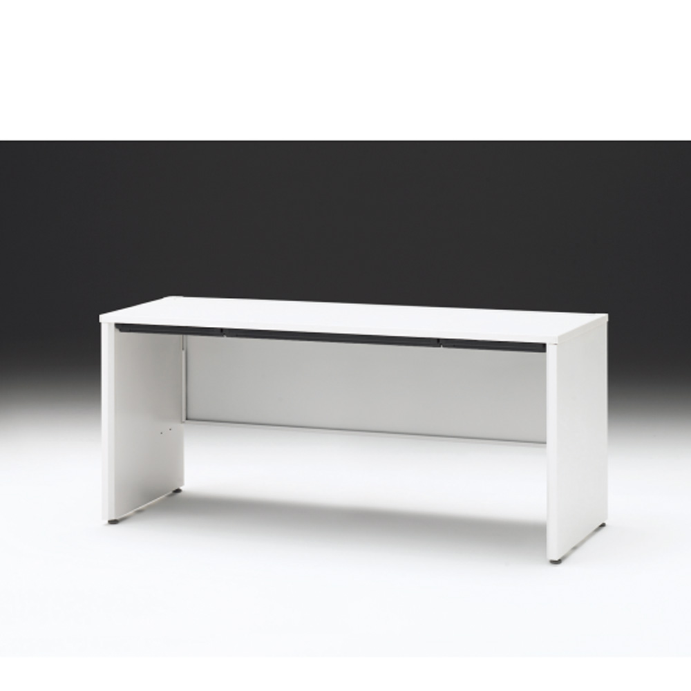 CZRデスク 平机 CZR-166HAPC-9W9 浅型センター引出し付 パネル脚 W1600× D600 [ 本体: ホワイトW・天板: W9 / ホワイトW]