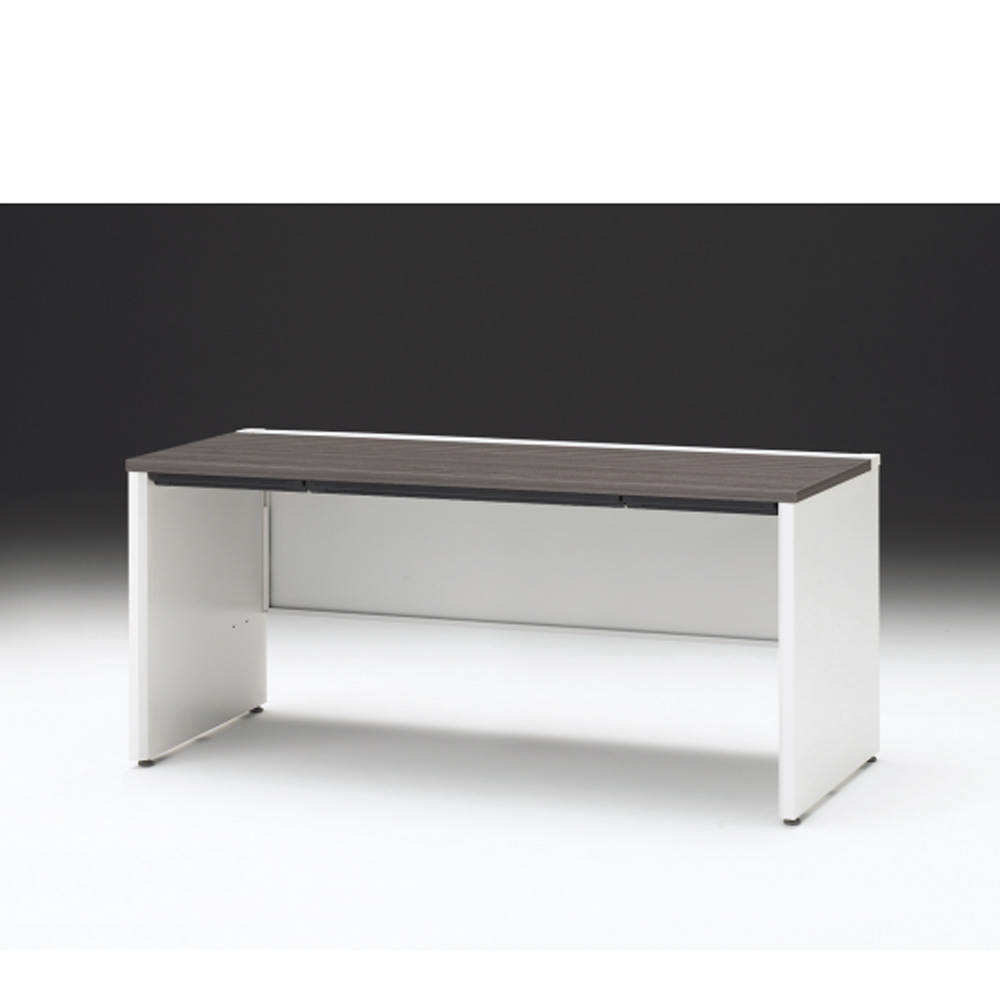 CZRデスク 平机 CZR-167HAPC-981 浅型センター引出し付 パネル脚 W1600× D700 [ 本体: ホワイトW・天板: 81 / アッシュドオークD]