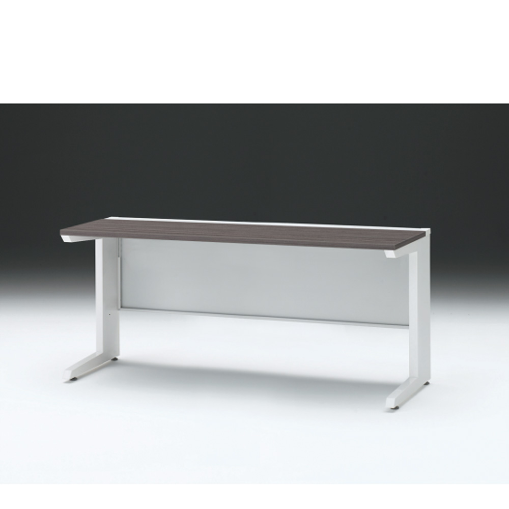 CZRデスク 平机 CZR-166JAC-981 センター引出しなし L脚 W1600× D600 [ 本体: ホワイトW・天板: 81 / アッシュドオークD]