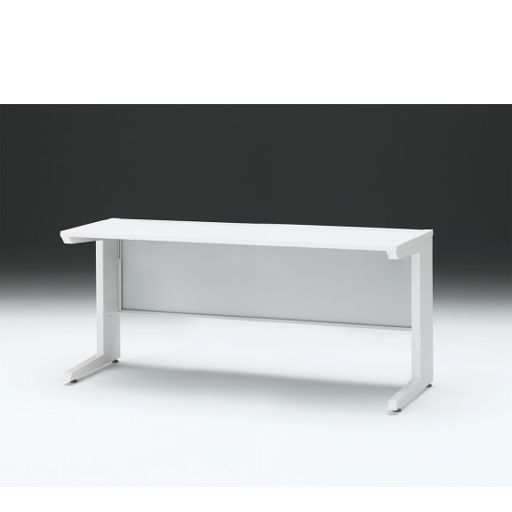 CZRデスク 平机 CZR-166JAC-9W9 センター引出しなし L脚 W1600× D600 [ 本体: ホワイトW・天板: W9 / ホワイトW]