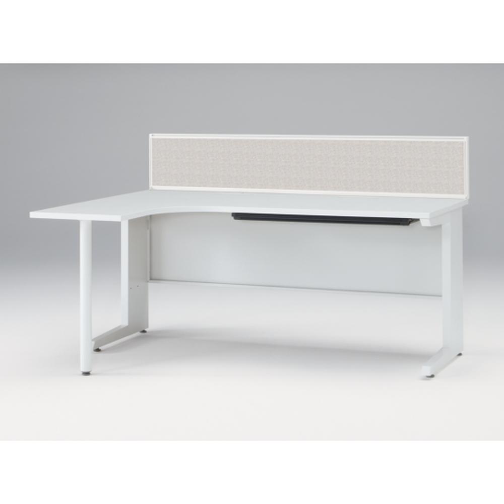 CZR Type S L型オペレーションデスク机上フロントパネル W1800用 机上320 不織布FY CZR-183KBY-9C7 ［W9×ホワイトグレー］