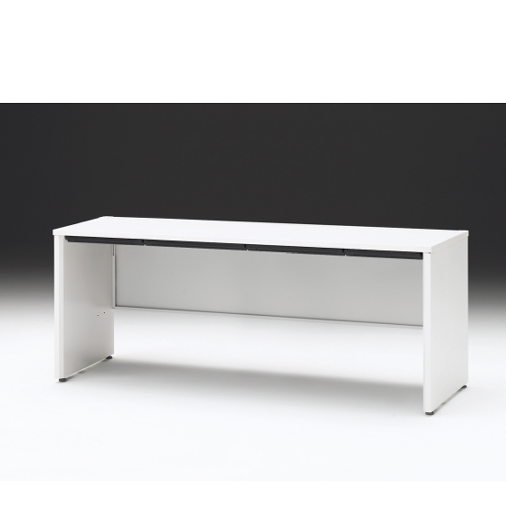 CZRデスク 平机 CZR-186HAPC-9W9 浅型センター引出し付 パネル脚 W1800× D600 [ 本体: ホワイトW・天板: W9 / ホワイトW]