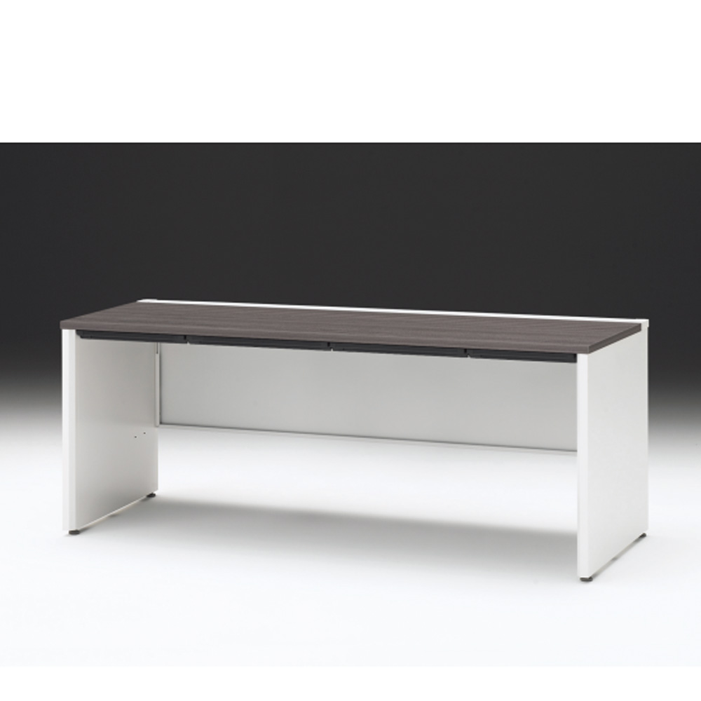 CZRデスク 平机 CZR-187HAPC-981 浅型センター引出し付 パネル脚 W1800× D700 [ 本体: ホワイトW・天板: 81 / アッシュドオークD]