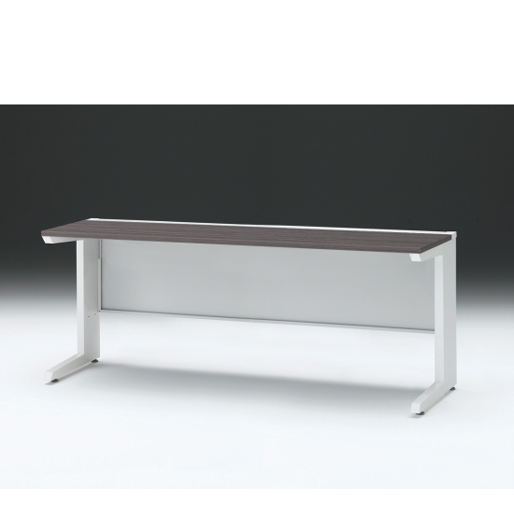 CZRデスク 平机 CZR-186JAC-981 センター引出しなし L脚 W1800× D600 [ 本体: ホワイトW・天板: 81 / アッシュドオークD]