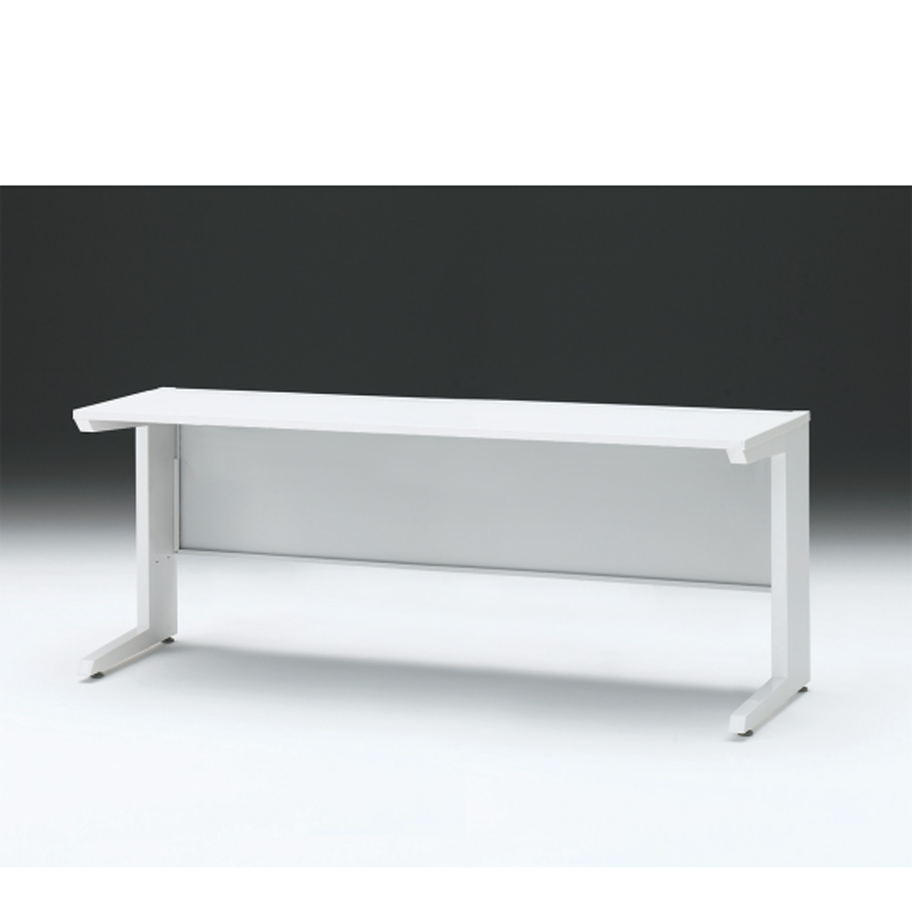 CZRデスク 平机 CZR-186JAC-9W9 センター引出しなし L脚 W1800× D600 [ 本体: ホワイトW・天板: W9 / ホワイトW]