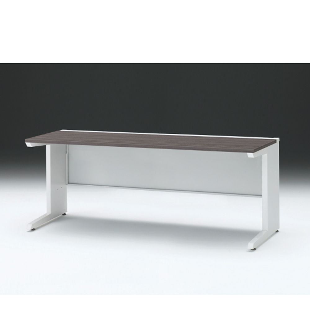 CZRデスク 平机 CZR-187JAC-981 センター引出しなし L脚 W1800× D700 [ 本体: ホワイトW・天板: 81 / アッシュドオークD]