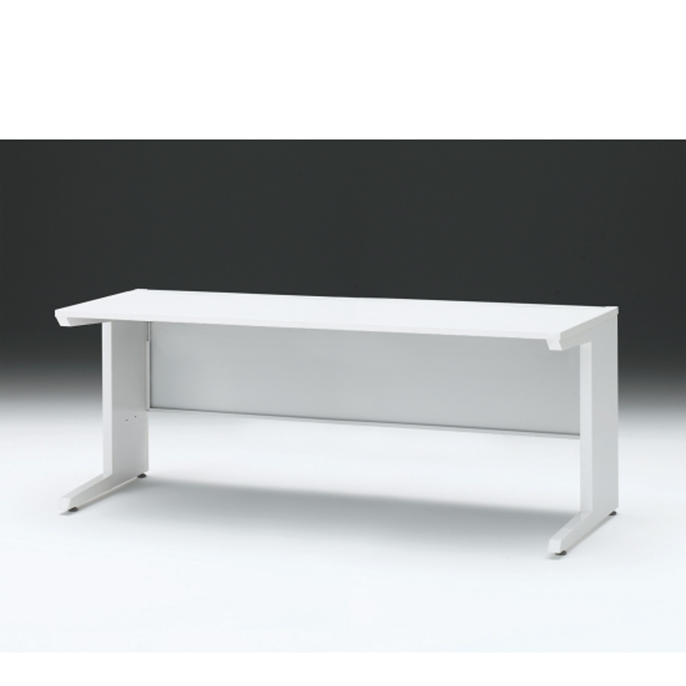 CZRデスク 平机 CZR-187JAC-9W9 センター引出しなし L脚 W1800× D700 [ 本体: ホワイトW・天板: W9 / ホワイトW]